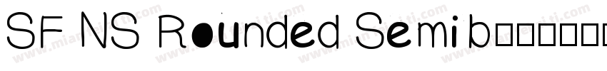 SF NS Rounded Semib字体转换